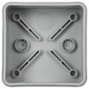 Коробка распаячная ОП КМ42435 80х80х40мм IP67 8 вводов сер. IEK UKO21-080-080-040-K41-66