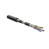 Кабель витая пара U/UTP кат.5E 4 пары 24 AWG ОЖ solid бронир. стальн. лентой внешн. PE UUTP4-C5E-S24