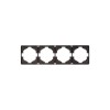 Рамка 4-м ROUND MIELE оникс Kranz KR-78-0754-3