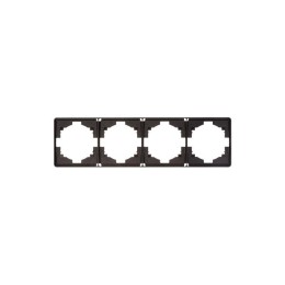 Рамка 4-м ROUND MIELE оникс Kranz KR-78-0754-3