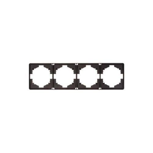 Рамка 4-м ROUND MIELE оникс Kranz KR-78-0754-3