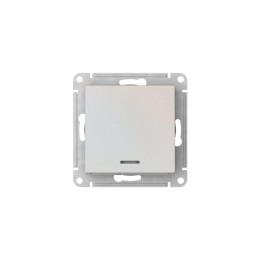 Выключатель 1-кл. AtlasDesign (сх. 1а) 10AX с подсветкой быстрозажим. клем. механизм жемчуж. SE ATN0