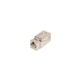 Модуль-вставка Keystone кат.5E (класс D) полный экран 100МГц RJ45 (8P8C) самозажимной T568A/B металл