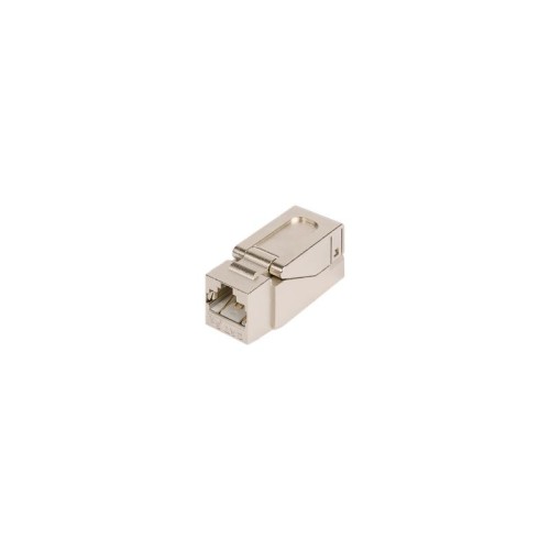 Модуль-вставка Keystone кат.5E (класс D) полный экран 100МГц RJ45 (8P8C) самозажимной T568A/B металл