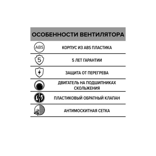 Вентилятор накладной E D100 сетка обратн. клапан ERA E 100 S C