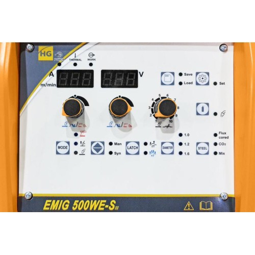 Инвертор сварочный полуавтомат HUGONG EMIG 500WE-S III (цифровой подающий) (без горелки и кабель-пак