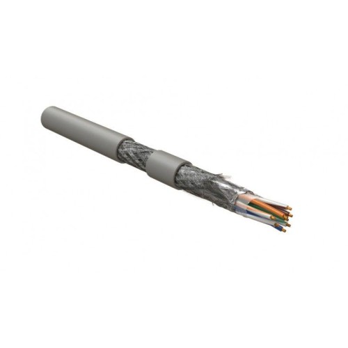 Кабель SF/UTP кат.5E 4х2х26AWG (7х0.16мм) МЖ patch PU ISFUTP4-C5E-P26/7-PU-GY для сетей Industrial E