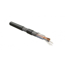 Кабель S/UTP кат.5E 4х2х26AWG МЖ patch PU ISUTP4-C5E-P26/30-PU-BK для сетей Industrial Ethernet черн