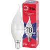 Лампа светодиодная RED LINE LED BXS-10W-865-E14 R 10Вт BXS свеча на ветру 6500К холод. бел. E14 Эра