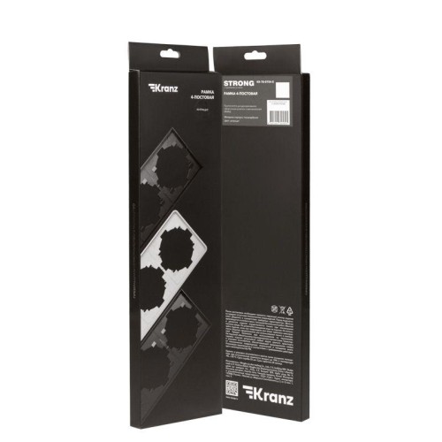 Рамка 4-м STRONG MIELE антрацит Kranz KR-78-0754-5