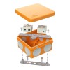 Коробка огнестойкая ОП двухкомпонентная 60-0210-FR10.0-4 Е15-Е120 80х80х40 Промрукав 60-0210-FR10.0-