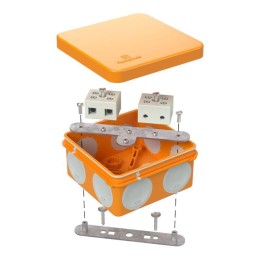 Коробка огнестойкая ОП двухкомпонентная 60-0210-FR10.0-4 Е15-Е120 80х80х40 Промрукав 60-0210-FR10.0-
