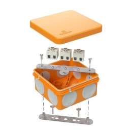 Коробка огнестойкая ОП двухкомпонентная 60-0210-FR2.5-6 Е15-Е120 80х80х40 Промрукав 60-0210-FR2.5-6