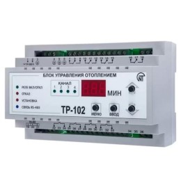 Реле управления теплым полом ТР-102 совместим с NT Cloud 4 независимых канала Modbus НовАтек-Электро