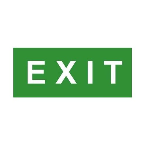 Знак эвакуационный "EXIT" 140х280 (наклейка) Technolux ЭП17 140280