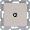 Розетка телевизионная проходная TV Ф9.5мм механизм тауп Jasmart G6002T