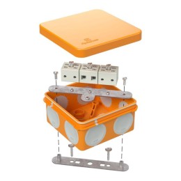 Коробка огнестойкая ОП двухкомпонентная 60-0210-FR6.0-6 Е15-Е120 80х80х40 Промрукав 60-0210-FR6.0-6