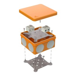 Коробка огнестойкая ОП двухкомпонентная 60-0300-FR10.0-4 Е15-Е120 100х100х50 Промрукав 60-0300-FR10.