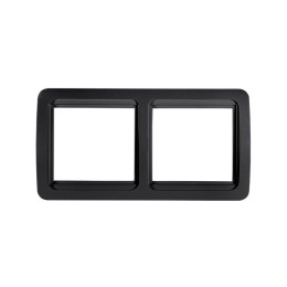 Рамка 2-м горизонтальная CLASSICO 2302HB черн. IN HOME 4690612061139