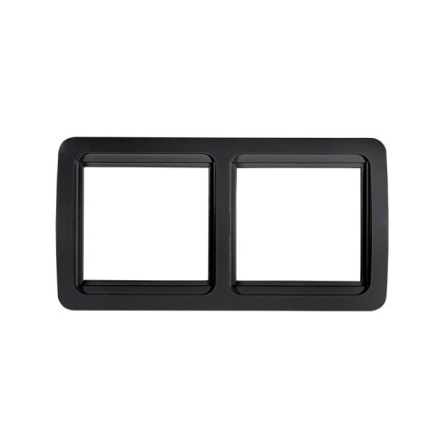 Рамка 2-м горизонтальная CLASSICO 2302HB черн. IN HOME 4690612061139