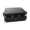 Патч-панель 19дюйм FO-19BX-2U-F0-6хSLT-W120H32-EMP универс. пустой корпус 2U фиксир. рама горизонт.