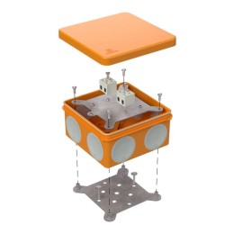 Коробка огнестойкая ОП двухкомпонентная 60-0300-FR2.5-4 Е15-Е120 100х100х50 Промрукав 60-0300-FR2.5-