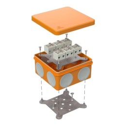 Коробка огнестойкая ОП двухкомпонентная 60-0300-FR6.0-12 Е15-Е120 100х100х50 Промрукав 60-0300-FR6.0