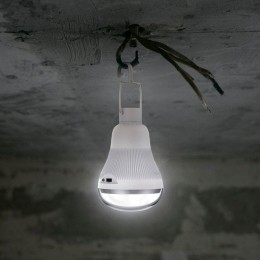 Лампа светодиодная Black 3Вт A60 грушевидная 4000К нейтр. бел. E27 130лм с солнеч. панелью GAUSS 902