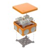 Коробка огнестойкая ОП двухкомпонентная 60-0300-FR6.0-4-8-Р Е15-Е60 100х100х50 Промрукав 60-0300-FR6