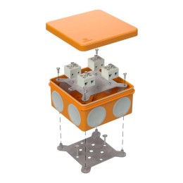 Коробка огнестойкая ОП двухкомпонентная 60-0300-FR6.0-8 Е15-Е120 100х100х50 Промрукав 60-0300-FR6.0-