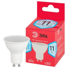 Лампа светодиодная RED LINE LED MR16-11W-840-GU10 R 11Вт MR16 софит 4000К нейтр. бел. GU10 Эра Б0050