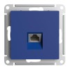 Розетка компьютерная AtlasDesign RJ45 кат.5E механизм аквамарин SE ATN001183