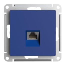 Розетка компьютерная AtlasDesign RJ45 кат.5E механизм аквамарин SE ATN001183