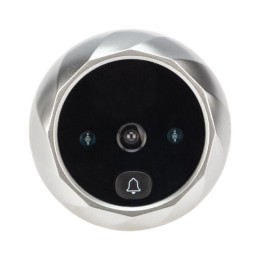 Видеоглазок дверной DV-112 с цветным LCD-дисплеем 2.8дюйм с функцией записи фото и звонком Rexant 45