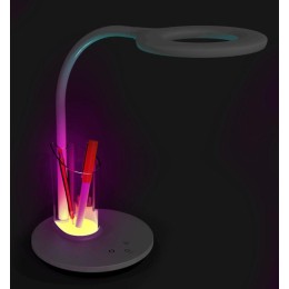 Светильник настольный KD-826 C01 LED 8Вт 230В 480лм сенсор. RGB-подсв. рег. ярк/цветов. темп. пенал