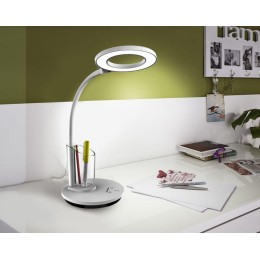 Светильник настольный KD-826 C01 LED 8Вт 230В 480лм сенсор. RGB-подсв. рег. ярк/цветов. темп. пенал