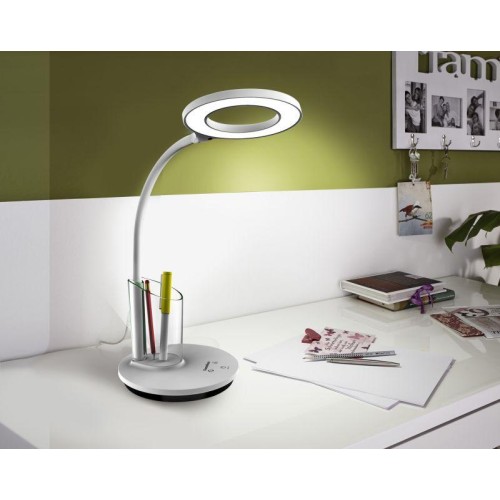 Светильник настольный KD-826 C01 LED 8Вт 230В 480лм сенсор. RGB-подсв. рег. ярк/цветов. темп. пенал