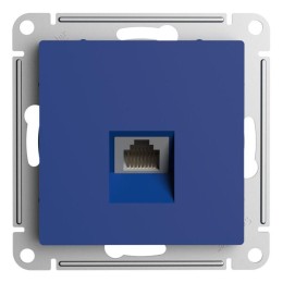 Розетка компьютерная AtlasDesign RJ45 кат.6A механизм аквамарин SE ATN001186