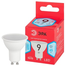 Лампа светодиодная RED LINE LED MR16-9W-840-GU10 R 9Вт MR16 софит 4000К нейтр. бел. GU10 Эра Б005069