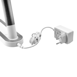 Светильник настольный KD-845 C03 LED 8.5Вт сенс. рег. яркости 3 цветов. темп. сереб.+бел. Camelion 1