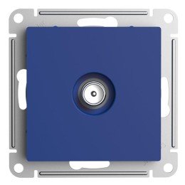 Розетка телевизионная оконечная TV AtlasDesign 1дБ механизм аквамарин SE ATN001191