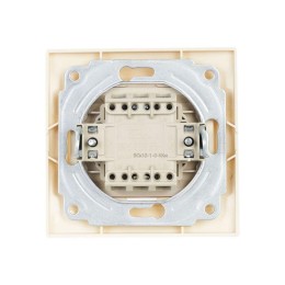 Выключатель кнопочный 1-кл. СП Кварта 10А IP20 ВСк10-1-0-ККм крем. IEK EVK13-K33-10-DM