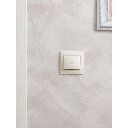 Выключатель кнопочный 1-кл. СП Кварта 10А IP20 ВСк10-1-0-ККм крем. IEK EVK13-K33-10-DM