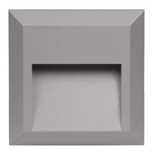 Светильник светодиодный PST/W S124124 2Вт 4000К IP65 накладной для подсветки стен и ступеней GREY Pr