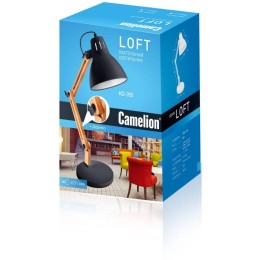 Светильник настольный KD-355 C01 230В 40Вт E27 бел. Camelion 14157