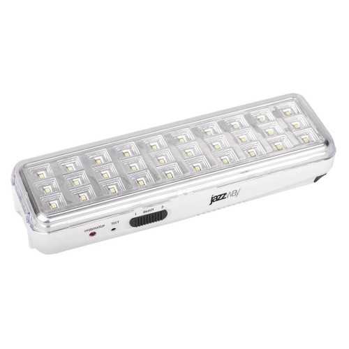 Фонарь-светильник аккумуляторный Accu9-L30-wh аварийный 30SMD яркий 300лм 2ч/эконом 90лм 6ч 220В акк