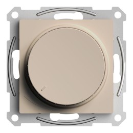 Светорегулятор поворотно-нажимной AtlasDesign (диммер) LED RC 400Вт мех. песочн. SE ATN001223