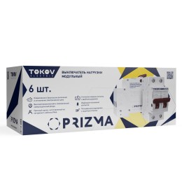 Выключатель нагрузки модульный 2п 40А PRIZMA TOKOV Electric TKE-PZ60-MDSI-2-40