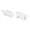 Заглушка LINE-2308-F с отверстием WHITE пластик (комплект) Arlight 044238