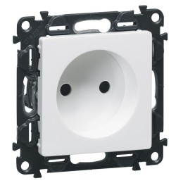 Панель лицевая Valena Life для силовой розетки 2К бел. Leg 754970